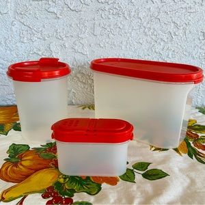 Set of 3 Vintage Tupperware Modular Mates